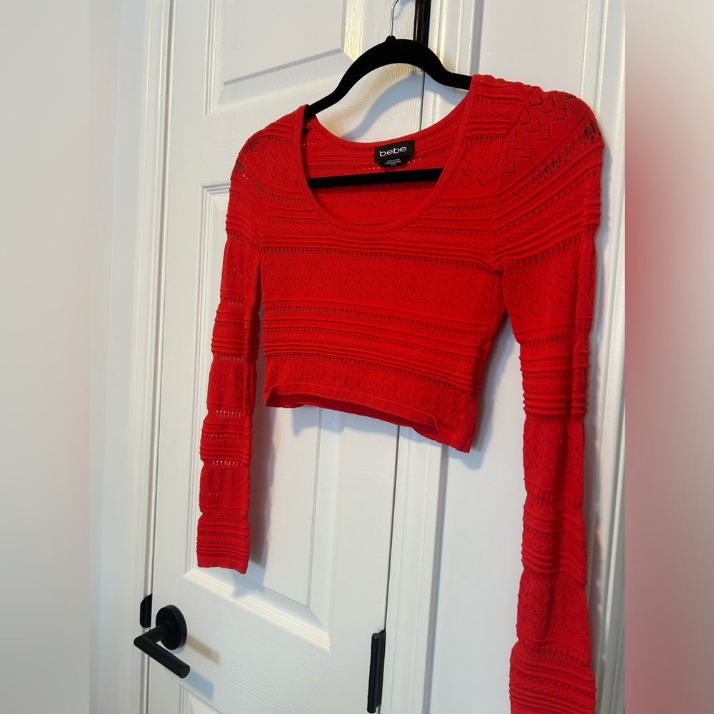 Red Bebe crop top ❤️